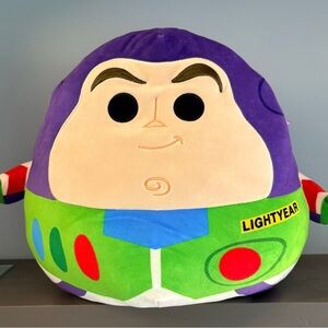Disney Pixar Buzz Lightyear Plush Pillow Squishmallow Style Toy Story Stuffed